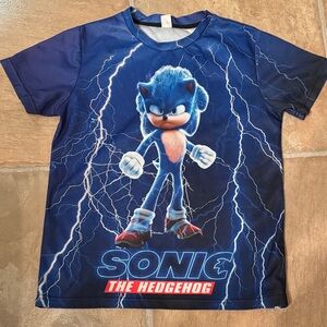 Sonic the Hedgehog Kids Navy Blue Graphic T-Shirt